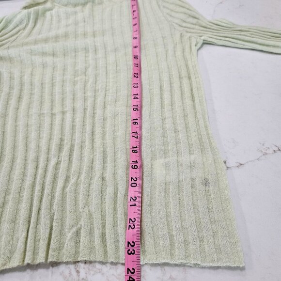 NEW! Madewell Alpaca Blend Mockneck Sweater Heather Jade Slim Fit Soft - Picture 8 of 9